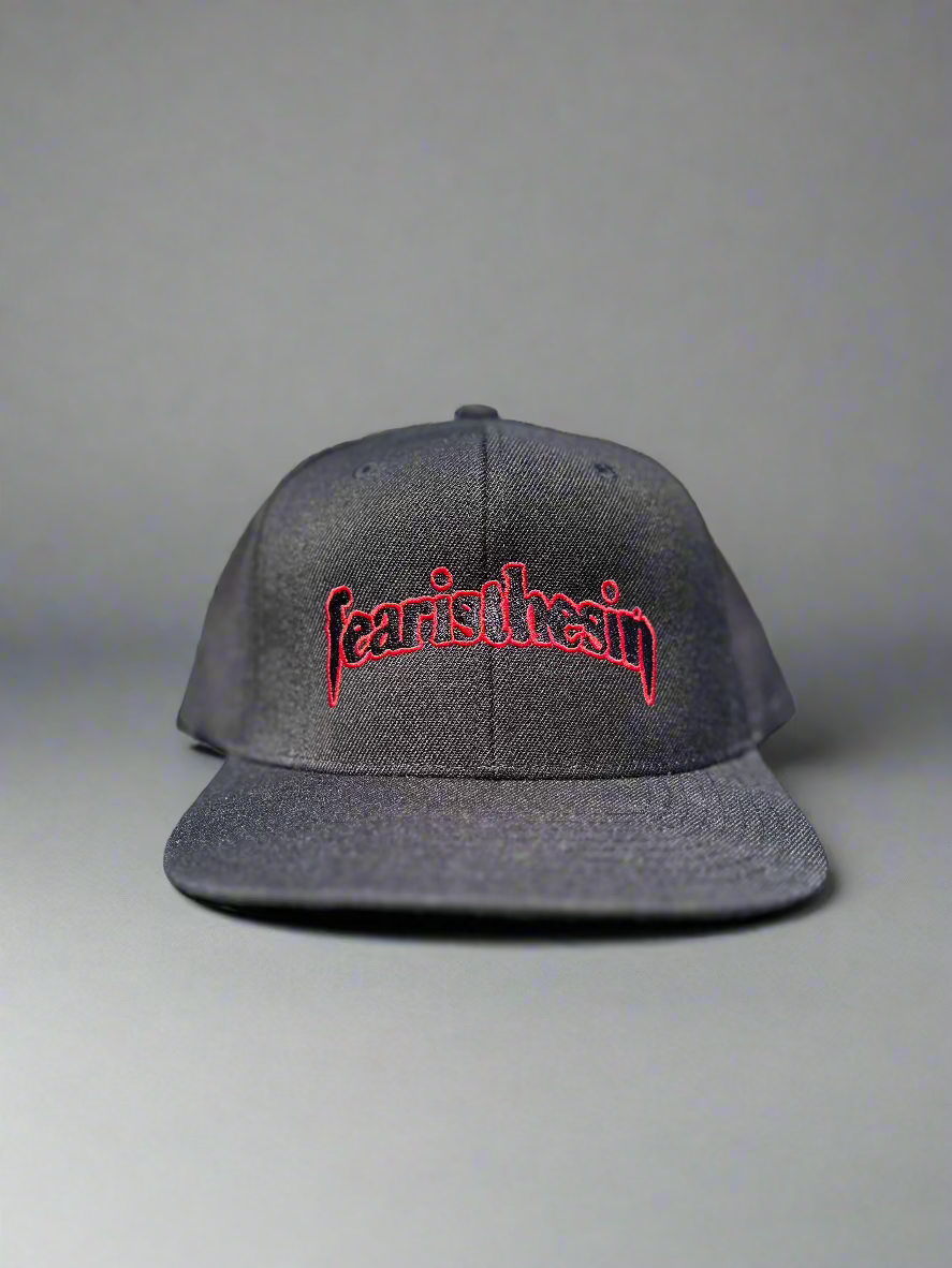 SNAPBACK HAT (BLACK/RED)