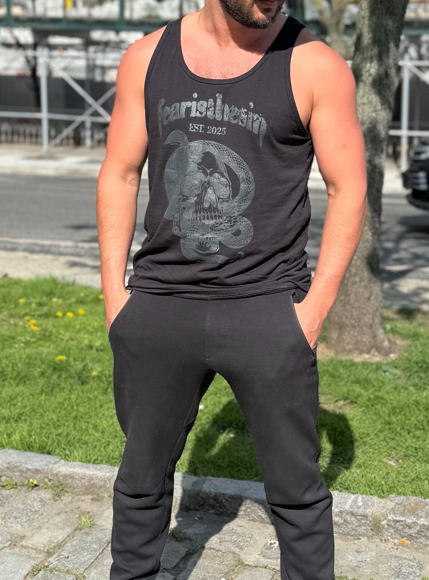 MEN'S "APPLE SKULL" TANK TOP