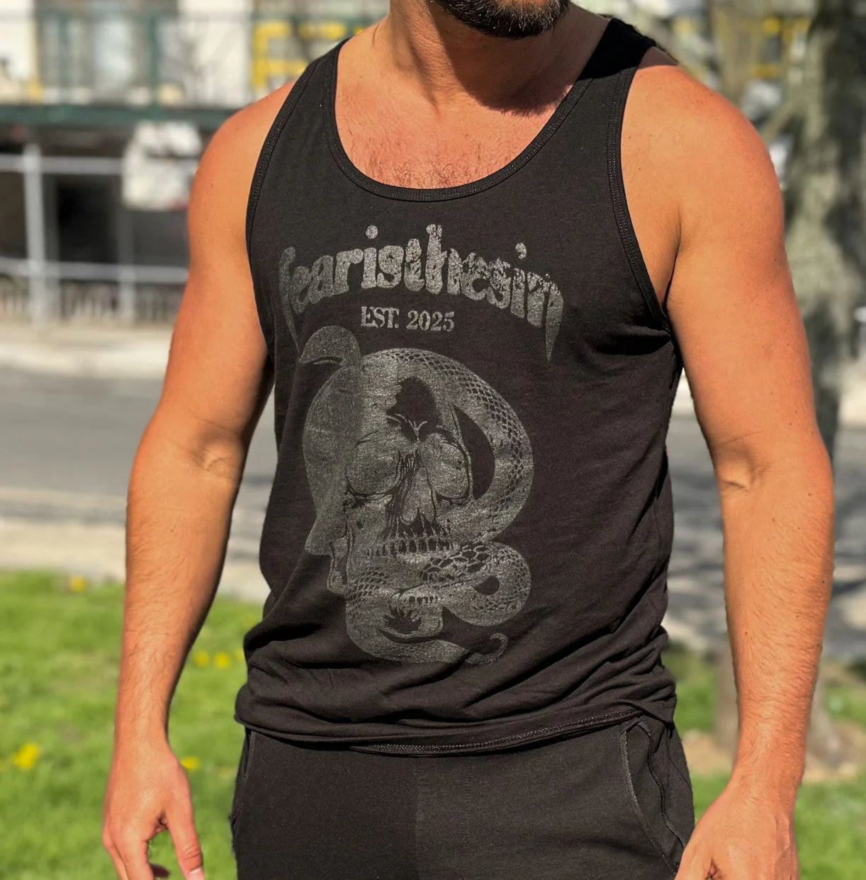 MEN'S "APPLE SKULL" TANK TOP