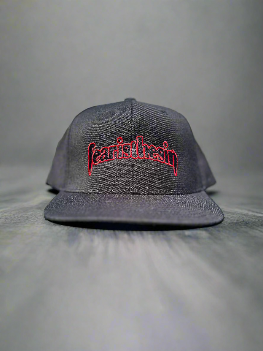 SNAPBACK HAT (BLACK/RED)