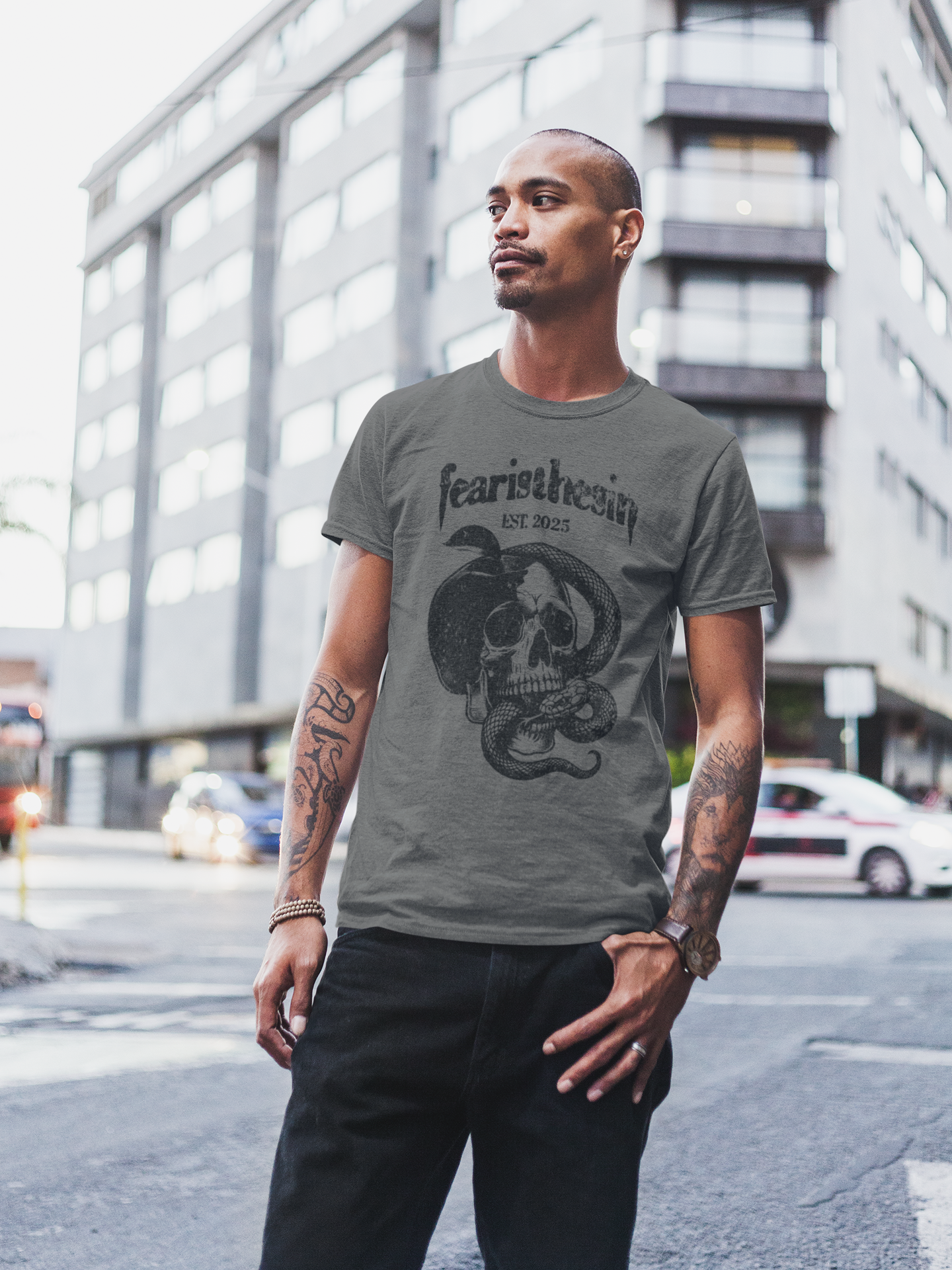 "APPLE SKULL" TEE