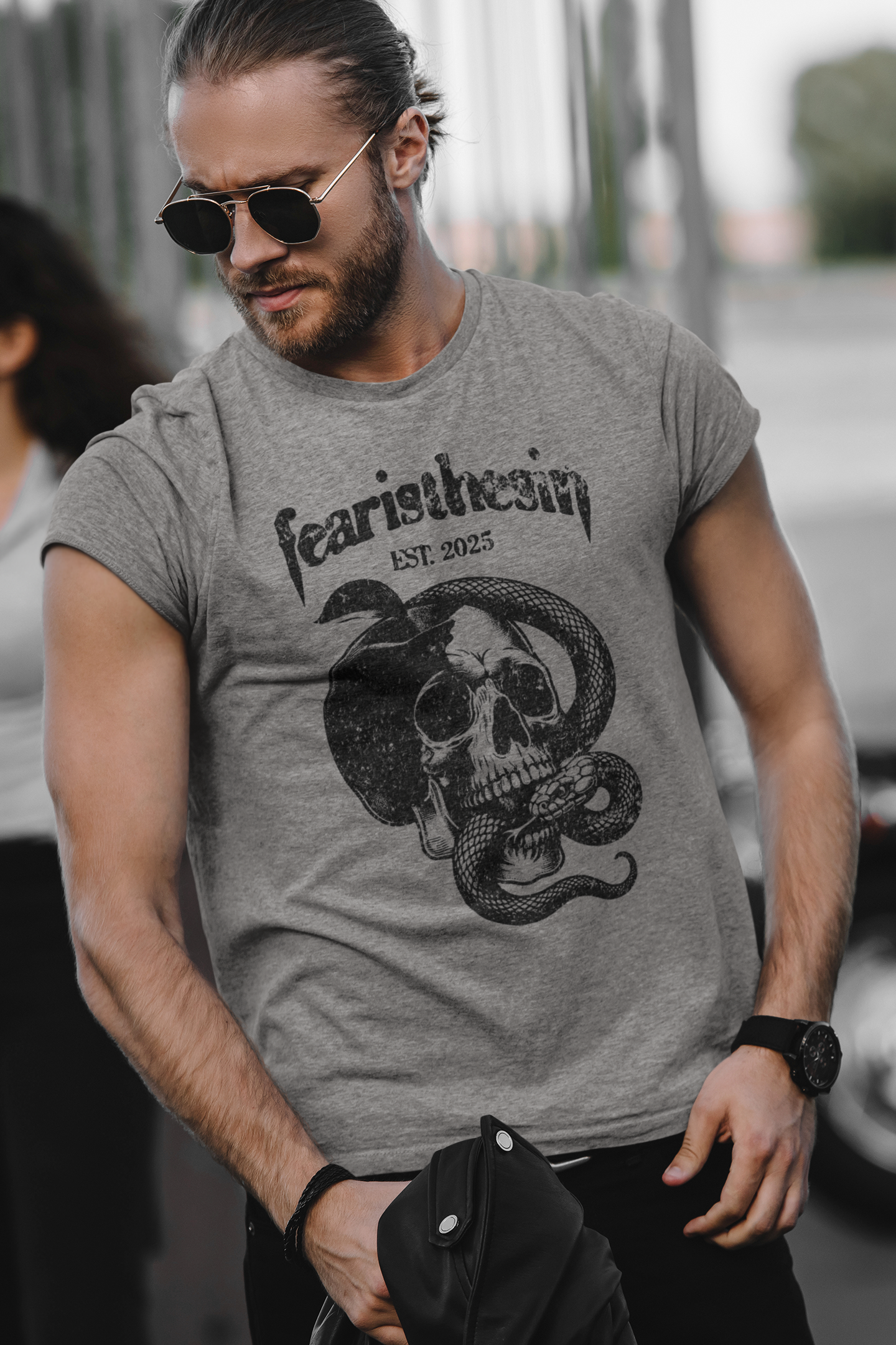 TRI-BLEND "APPLE SKULL" TEE